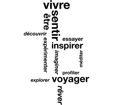Sticker texte rêves - TenStickers