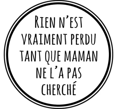 Sticker texte rien n'est vraiment perdu - TenStickers