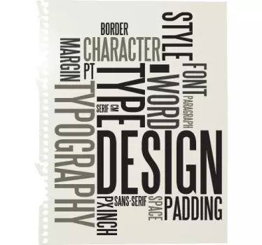 Sticker texte typographie bloc - TenStickers