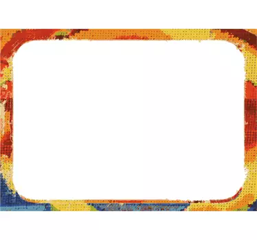Sticker style cadre texture couleurs - TenStickers