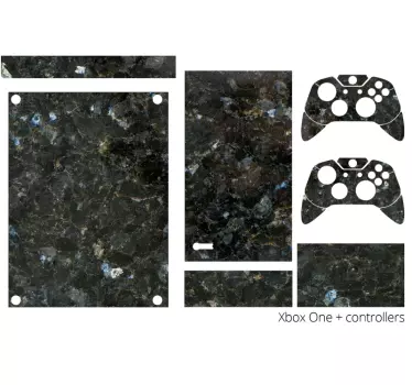Sticker xbox effet marbre noir - TenStickers
