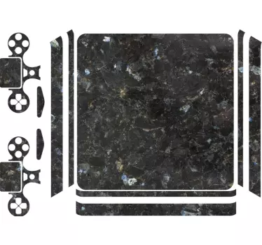 Sticker PS4 Marbre Foncé PS4 - TenStickers