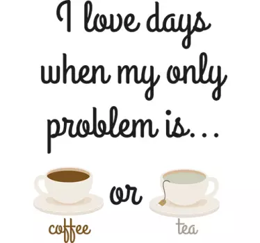 Sticker thé ou café - TenStickers
