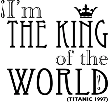Sticker titanic king world - TenStickers