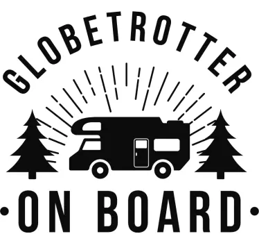 Stickers Monde Globetrotter à Bord - TenStickers