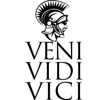 Sticker citation Veni Vidi Vici de Jules César - TenStickers