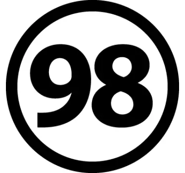 Sticker voiture sans plomb 98 - TenStickers