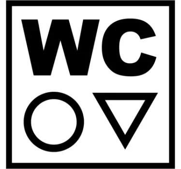 Sticker WC symbole - TenStickers