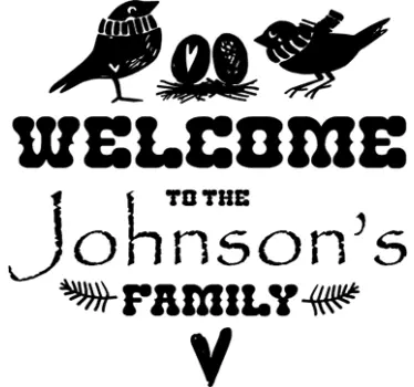 Sticker Welcome to the family - TenStickers