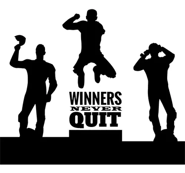Sticker winners never quit - TenStickers