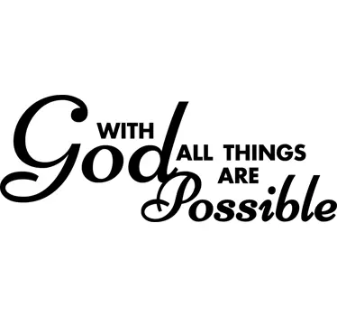 Sticker with god all things - TenStickers