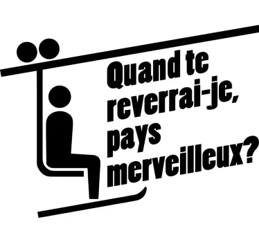 Sticker Texte les Bronzés pays merveilleux - TenStickers