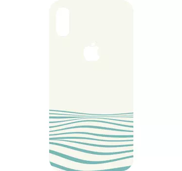 Sticker Marin vagues style abstrait - TenStickers