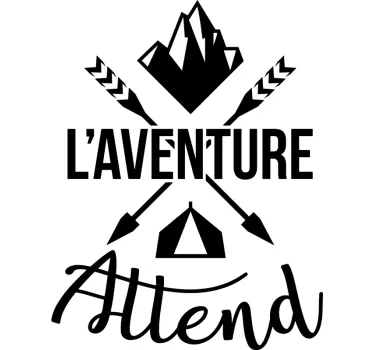 Sticker Maison l'Aventure vous Attends - TenStickers