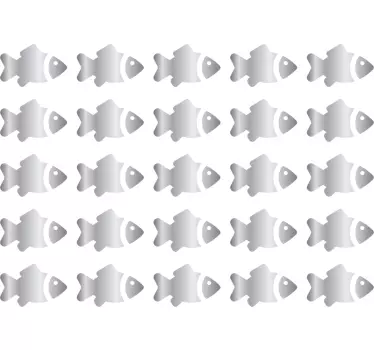 Autocollants poissons argentés pour enfant - TenStickers