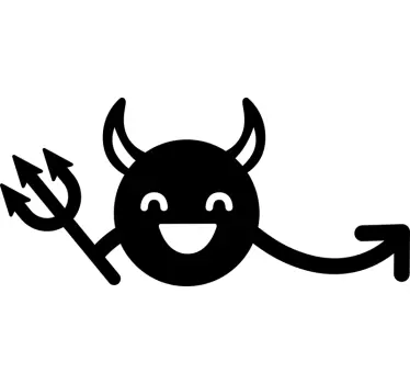 Voiture adhésive diable - TenStickers