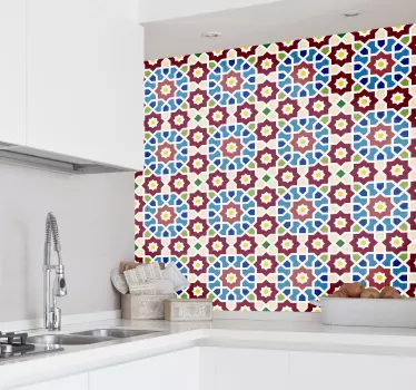 Sticker carrelage oriental - TenStickers