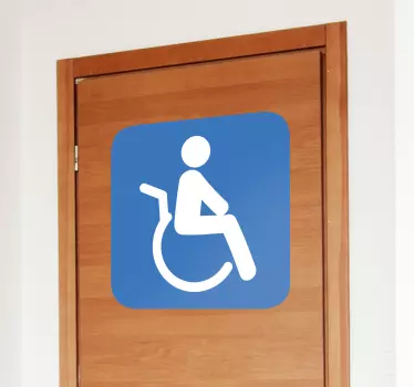 Sticker voiture signalisation personnes invalides - TenStickers