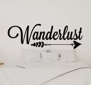 Sticker Maison Flèche Wanderlust - TenStickers