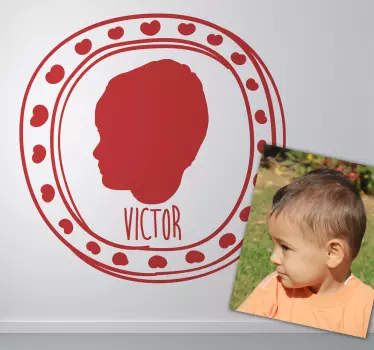 Sticker enfant camée - TenStickers