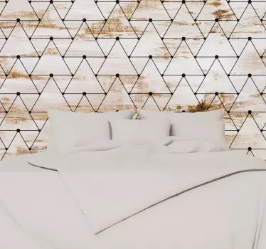 Sticker Mural Motifs Triangles - TenStickers
