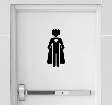 Sticker Chambre Enfant toilettes super-héros - TenStickers