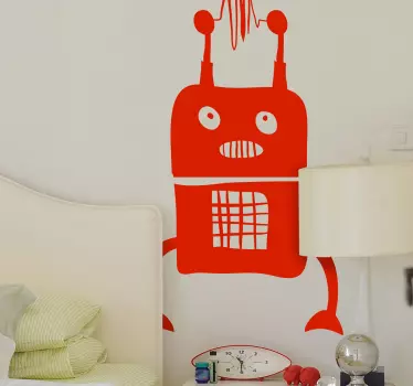 Sticker espace alien robot - TenStickers