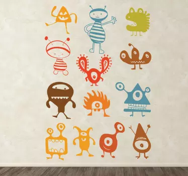 Sticker espace kit d'aliens - TenStickers