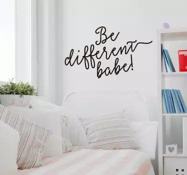 Sticker be different babe - TenStickers