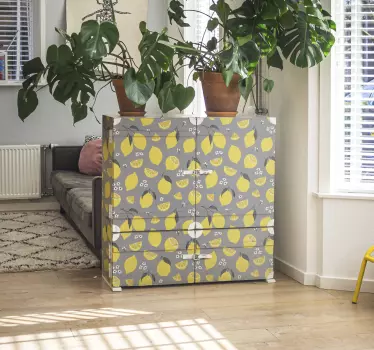 Sticker Deco Meuble Citron tropical - TenStickers