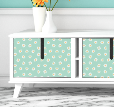 Sticker Pour Meuble Dessins Marguerites - TenStickers