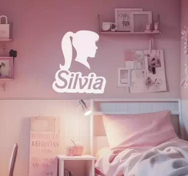 Sticker personnalisé silhouette avec nom - TenStickers