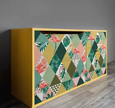 Adhésif meuble de jungle tropicale - TenStickers