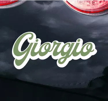 Autocollant Voiture Lettrage rétro vintage de calligraphie - TenStickers