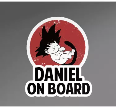 Autocollant bébé à bord design dans l'espace - TenStickers