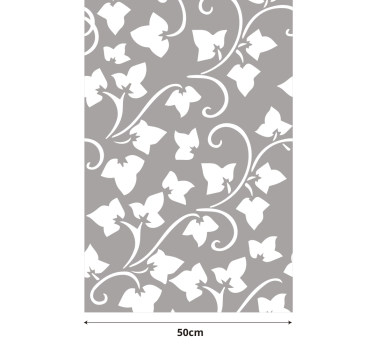 Feuille translucide de branche d'arbre stickers vitres - TenStickers