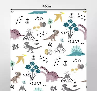Sticker Pour Meuble Divers Dessins Dinosaures - TenStickers