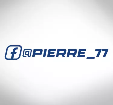 Sticker voiture courses facebook - TenStickers