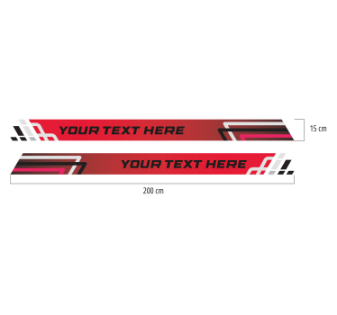 Autocollant voiture ensemble de bandes de style course - TenStickers