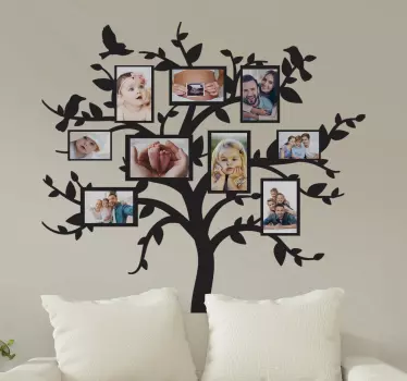 Adhesif arbre généalogique arbre - TenStickers