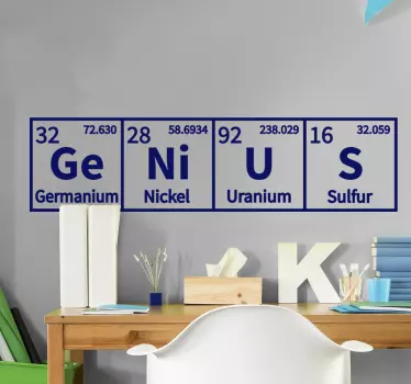 adhesif deco science génie chimique - TenStickers
