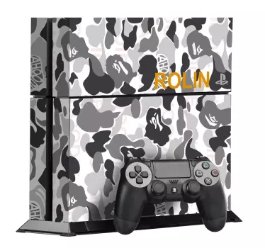 adhésif décoratif camouflage PS4 - TenStickers