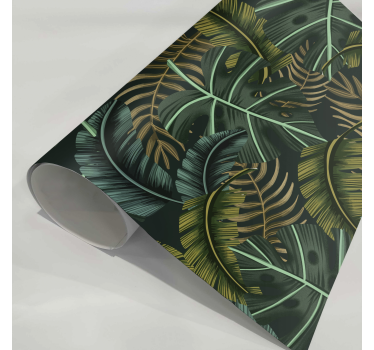 Adhésif meuble feuilles tropicales décoratives - TenStickers