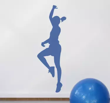Adhesif silhouette hip hop danse femme - TenStickers