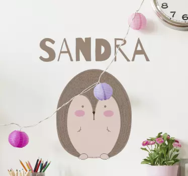 Autocollant animal de compagnie hérisson mignon - TenStickers