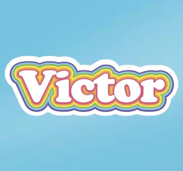 Autocollant autres textes autocollant nom personnalisé - TenStickers