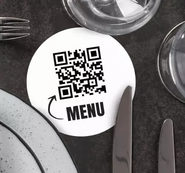 Sticker code QR personnalisable - TenStickers