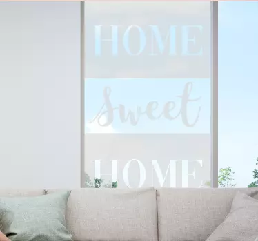 autocollant de fenêtre maison douce maison - TenStickers