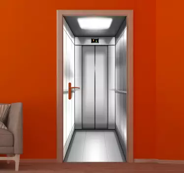 Autocollant de porte en verre effet profondeur 3d - TenStickers