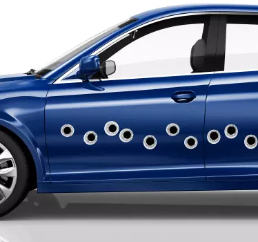 Autocollant de véhicule de trous de balle - TenStickers